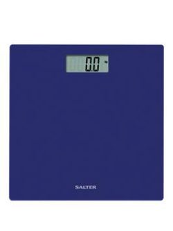 Salter Glass Digital Platform Bathroom Scale - Blue